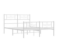 Metal Bed Frame Bedroom Platform Bed Base Bedstead Mattress Foundation vidaXL