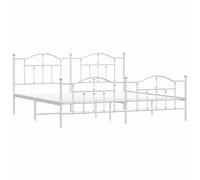 Metal Bed Frame Bedroom Platform Bed Base Bedstead Mattress Foundation vidaXL