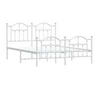 Metal Bed Frame Bedroom Platform Bed Base Bedstead Mattress Foundation vidaXL