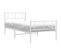 Metal Bed Frame Bedroom Platform Bed Base Bedstead Mattress Foundation vidaXL