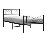 Metal Bed Frame Bedroom Platform Bed Base Bedstead Mattress Foundation vidaXL