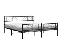 Metal Bed Frame Bedroom Platform Bed Base Bedstead Mattress Foundation vidaXL