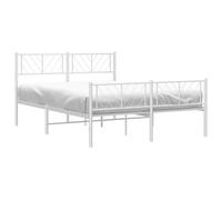 Metal Bed Frame Bedroom Platform Bed Base Bedstead Mattress Foundation vidaXL