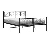 Metal Bed Frame Bedroom Platform Bed Base Bedstead Mattress Foundation vidaXL