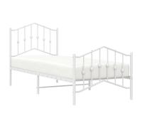 Metal Bed Frame Home Bedroom Bed Base Mattress Foundation Bedstead vidaXL
