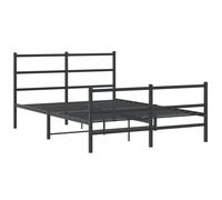 Metal Bed Frame Home Bedroom Bed Base Mattress Foundation Bedstead vidaXL