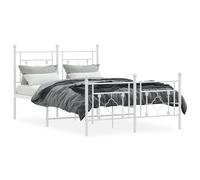 Metal Bed Frame Home Bedroom Bed Base Mattress Foundation Bedstead vidaXL