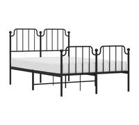 Metal Bed Frame Home Bedroom Bed Base Mattress Foundation Bedstead vidaXL