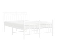 Metal Bed Frame Home Bedroom Bed Base Mattress Foundation Bedstead vidaXL