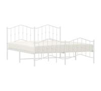 Metal Bed Frame Home Bedroom Bed Base Mattress Foundation Bedstead vidaXL