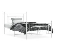 Metal Bed Frame Home Bedroom Bed Base Mattress Foundation Bedstead vidaXL
