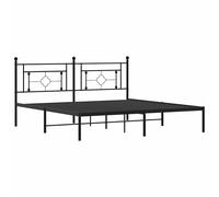 Metal Bed Frame Home Bedroom Bed Base Mattress Foundation Bedstead vidaXL