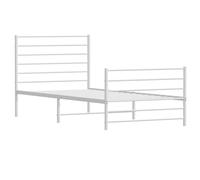 Metal Bed Frame with Headboard Bed Base Mattress Foundation Bedstead vidaXL