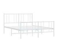 Metal Bed Frame with Headboard Bed Base Mattress Foundation Bedstead vidaXL