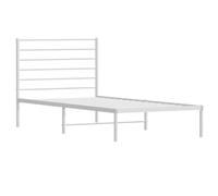 Metal Bed Frame with Headboard Bed Base Mattress Foundation Bedstead vidaXL