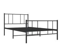 Metal Bed Frame with Headboard Bed Base Mattress Foundation Bedstead vidaXL