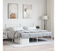Metal Bed Frame with Headboard Bed Base Mattress Foundation Bedstead vidaXL