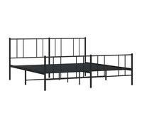 Metal Bed Frame with Headboard Bed Base Mattress Foundation Bedstead vidaXL