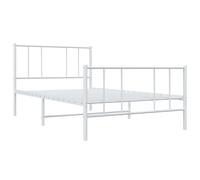 Metal Bed Frame with Headboard Bed Base Mattress Foundation Bedstead vidaXL