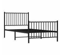 Metal Bed Frame with Headboard Bedroom Metal Platform Bed Base Bedstead vidaXL B, C, D, E, F, G]