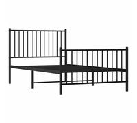 Metal Bed Frame with Headboard Bedroom Metal Platform Bed Base Bedstead vidaXL [EEK: A, B, C, D, E, F, G]