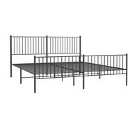 Metal Bed Frame with Headboard Bedroom Metal Platform Bed Base Bedstead vidaXL B, C, D, E, F, G]