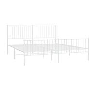Metal Bed Frame with Headboard Bedroom Metal Platform Bed Base Bedstead vidaXL [EEK: A, B, C, D, E, F, G]