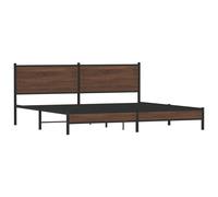 Metal Bed Frame with Headboard & Footboard Mattress Foundation Bed Base vidaXL