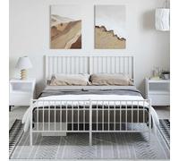 Metal Bed Frame Without Mattress 80X200Cm