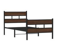 Metal Bed Frame without Mattress Bed Base Bedstead Entertainment Centre vidaXL