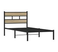 Metal Bed Frame without Mattress Bed Base Bedstead Entertainment Centre vidaXL