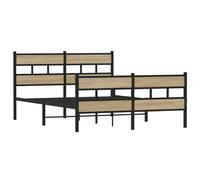Metal Bed Frame without Mattress Bed Base Bedstead Entertainment Centre vidaXL