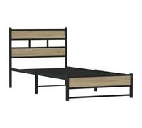 Metal Bed Frame without Mattress Bed Base Bedstead Entertainment Centre vidaXL