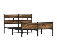 Metal Bed Frame without Mattress Bed Base Bedstead Entertainment Centre vidaXL