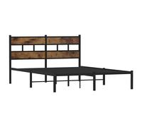 Metal Bed Frame without Mattress Bed Base Bedstead Entertainment Centre vidaXL