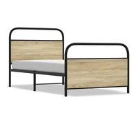 Metal Bed Frame without Mattress Bed Base Bedstead Mattress Foundation vidaXL