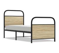 Metal Bed Frame without Mattress Bed Base Bedstead Mattress Foundation vidaXL