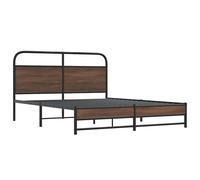 Metal Bed Frame without Mattress Bed Base Bedstead Mattress Foundation vidaXL