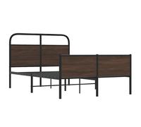 Metal Bed Frame without Mattress Bed Base Bedstead Mattress Foundation vidaXL