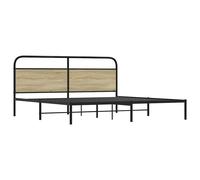 Metal Bed Frame without Mattress Bed Base Bedstead Mattress Foundation vidaXL