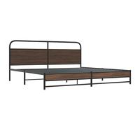 Metal Bed Frame without Mattress Bed Base Bedstead Mattress Foundation vidaXL
