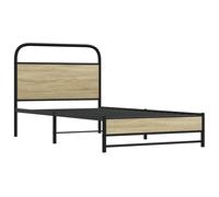 Metal Bed Frame without Mattress Bed Base Bedstead Mattress Foundation vidaXL