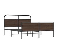 Metal Bed Frame without Mattress Bed Base Bedstead Mattress Foundation vidaXL