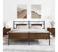 Bed Frame without Mattress Engineered Wood Bed Base Single Bed vidaXL