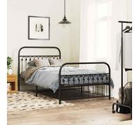 Metal Bed Frame Home Bedroom Bed Base Bedstead Mattress Foundation vidaXL