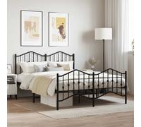 Metal Bed Frame Home Bedroom Bed Base Mattress Foundation Bedstead vidaXL