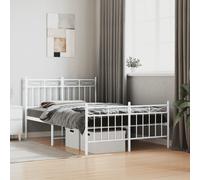 Metal Bed Frame Home Bedroom Bed Base Mattress Foundation Bedstead vidaXL