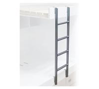 Metal Bed Ladder for Bunk Beds Basement Window Escape Ladder with Wide Rungs and Hoo Ideal for Kids' Bedrooms and van Use (Size: 1.4ft)