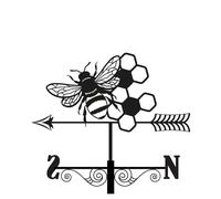 Metal Bee Silhouette Weathervane