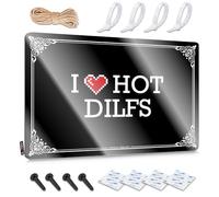 Metal Beer Signs I Love Hot Dilfs Tin Sign Sign Decor Men Cave Decor(20X30CM)
